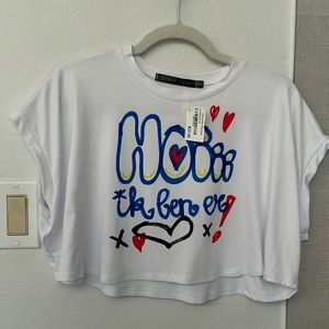 Crop top. Size Large. New with tag.